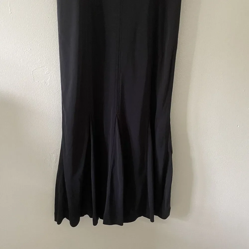 TORY BURCH AUBREY BLACK MIDI DRESS Wedding Guest Cocktail